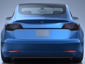 Tesla Model 3 2018 3D 模型