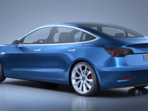 Tesla Model 3 2018 3D Model