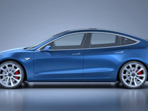 Tesla Model 3 2018 3D Model