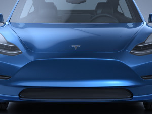 Tesla Model 3 2018 3D 模型