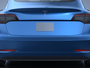 Tesla Model 3 2018 3D 模型