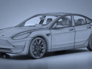 Tesla Model 3 2018 3D Model