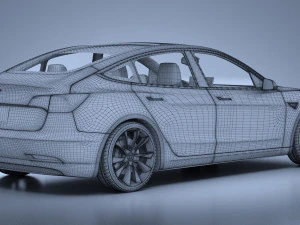 Tesla Model 3 2018 3D Model