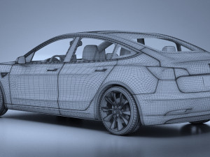 Tesla Model 3 2018 3D 模型
