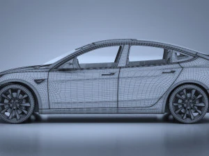Tesla Model 3 2018 3D Model
