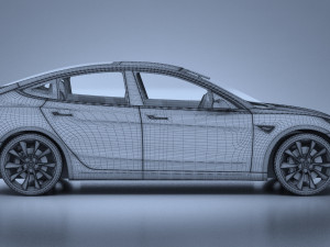 Tesla Model 3 2018 3D 模型