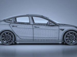 Tesla Model 3 2018 3D Model