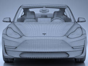 Tesla Model 3 2018 3D 模型
