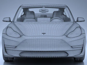 Tesla Model 3 2018 3D Model