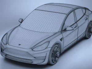 Tesla Model 3 2018 3D Model