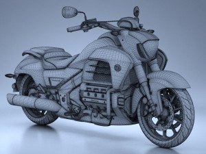 Honda Valkyrie GL1800C 2015 Model 3D