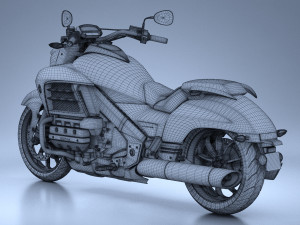 Honda Valkyrie GL1800C 2015 Model 3D
