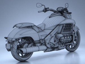 Honda Valkyrie GL1800C 2015 Model 3D