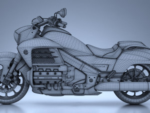 Honda Valkyrie GL1800C 2015 Model 3D