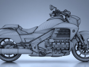 Honda Valkyrie GL1800C 2015 Model 3D