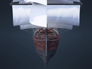 Old Ship 3D Model