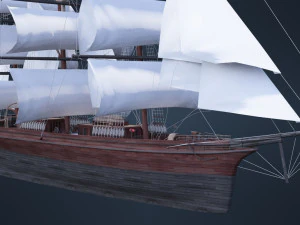 Old Ship 3D Model