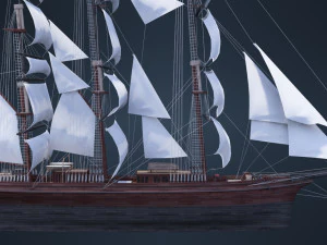 Old Ship 3D Model