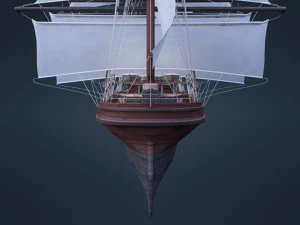 Old Ship 3D Model