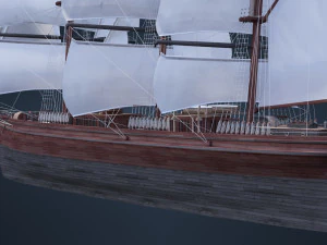 Old Ship 3D Model