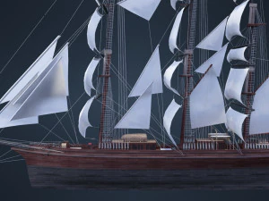 Old Ship 3D Model