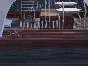 Old Ship 3D Model
