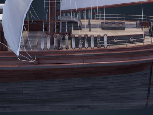 Old Ship 3D Model