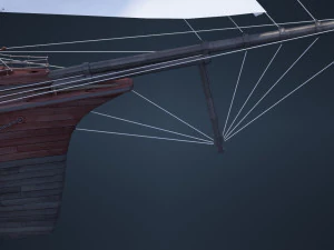 Old Ship 3D Model