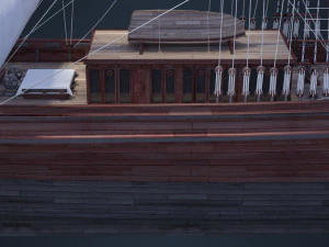 Old Ship 3D Model