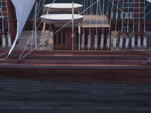 Old Ship 3D Model