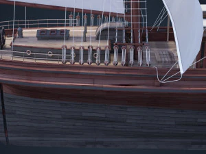 Old Ship 3D Model