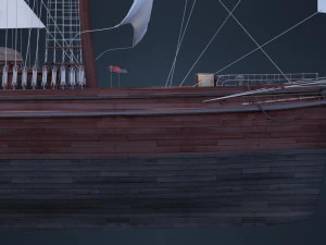 Old Ship 3D Model