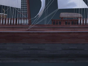 Old Ship 3D Model