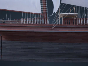 Old Ship 3D Model