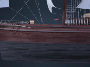 Old Ship 3D Model