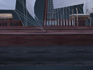 Old Ship 3D Model