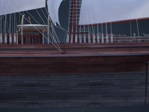 Old Ship 3D Model