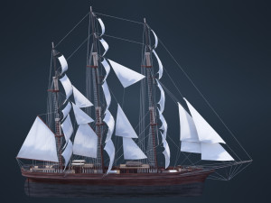 Old Ship Modelo 3D