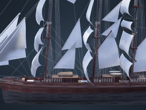 Old Ship Modelo 3D