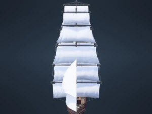 Old Ship 3D Model