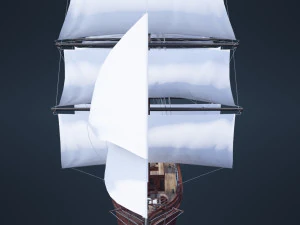 Old Ship 3D Model