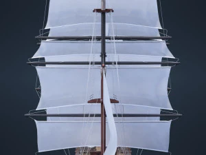 Old Ship 3D Model