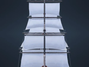 Old Ship 3D Model