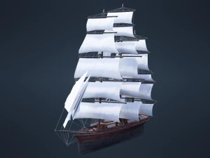 Old Ship 3D Model
