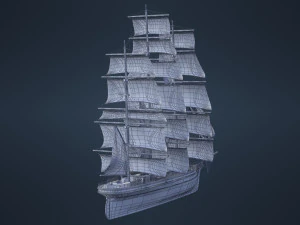 Old Ship 3D Model