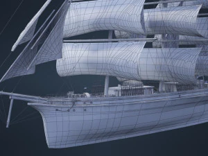 Old Ship 3D Model