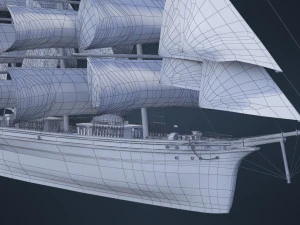 Old Ship 3D Model