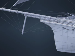 Old Ship 3D Model