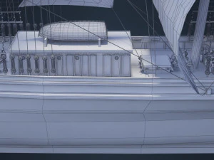 Old Ship 3D Model