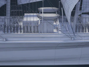 Old Ship 3D Model